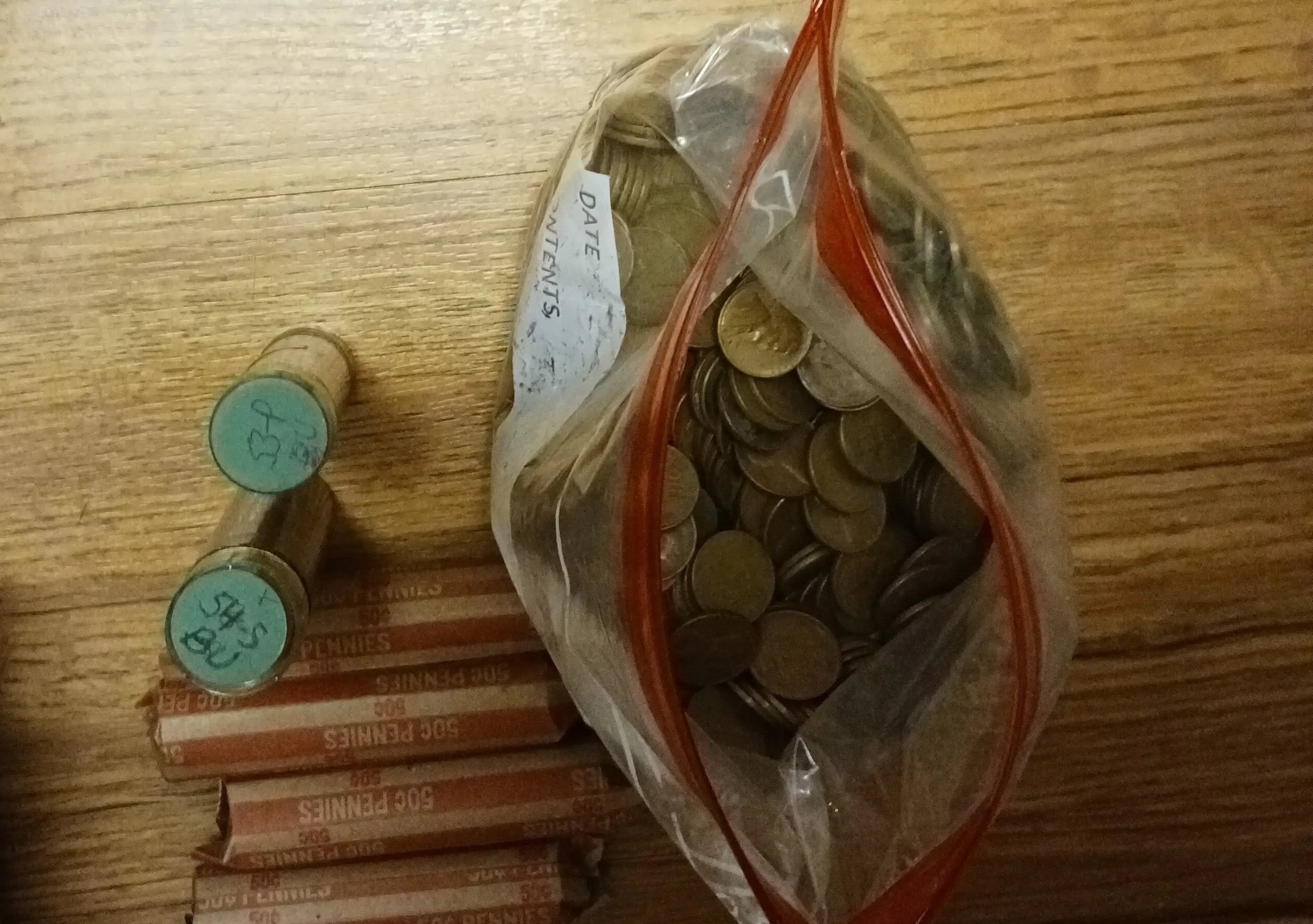 Roll of unsearched wheat pennies - Collectible Coins Al the Penny Guy