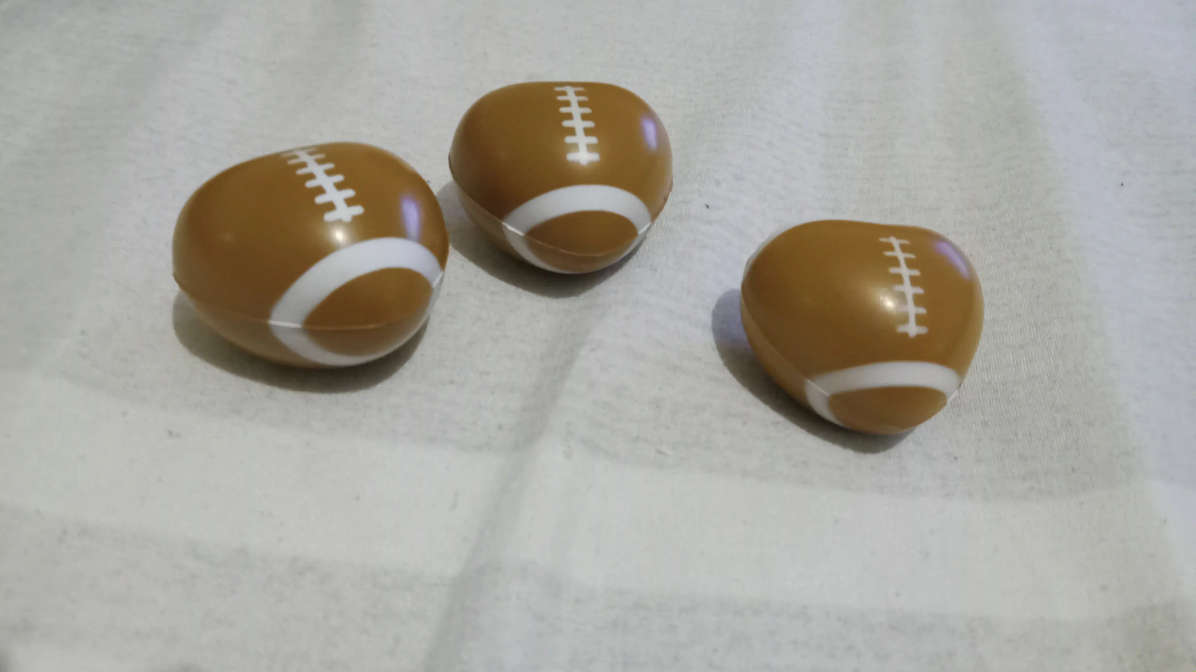 Football themed stress Balls - Three Pack - Sensory Toys Al the Penny Guy